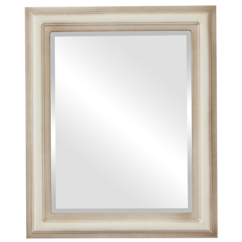 Beveled Mirror - Philadelphia Rectangle Frame - Taupe